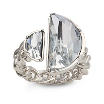 Simply Vera Vera Wang Silver Tone Simulated Stone Ring