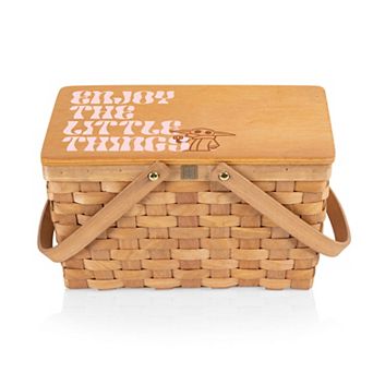 Picnic Time Star Wars The Mandalorian Grogu "Enjoy The Little Things" Poppy Cooler Picnic Basket