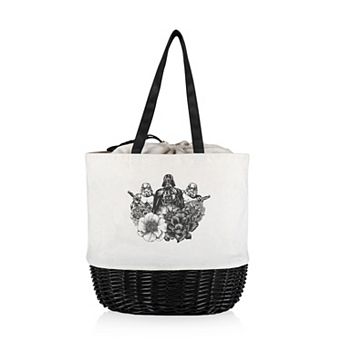 Picnic Time Star Wars Darth Vader Coronado Canvas and Willow Basket Tote