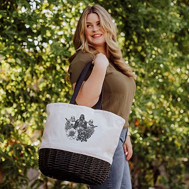 Picnic Time Star Wars Darth Vader Coronado Canvas and Willow Basket Tote