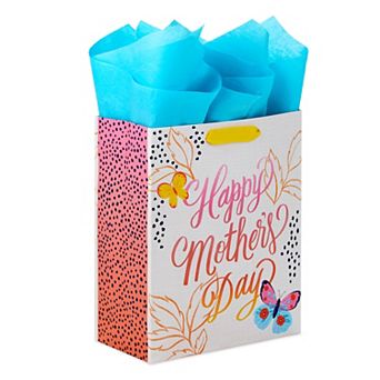 Hallmark Pastel Butterflies Medium "Happy Mother's Day" Gift Bag With Tissue Paper