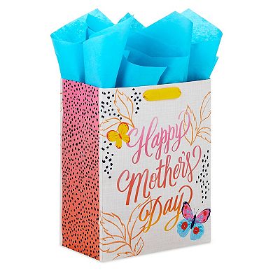 Hallmark Pastel Butterflies Medium Mother's Day Gift Bag With Tissue Paper