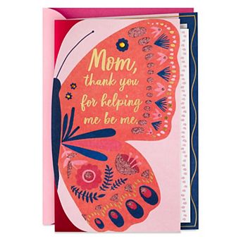Hallmark "Thank You for Helping Me Be Me" Mother's Day Card