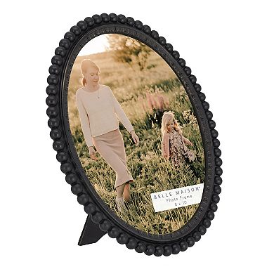 Belle Maison Oval Bead 8 x 10 Tabletop Photo Frame