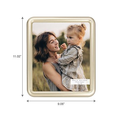 Belle Maison 8" x 10" Gold Bullnose Tabletop Photo Frame