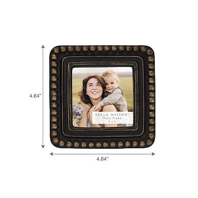 Belle Maison 3" x 3" Decorative Tabletop Photo Frame
