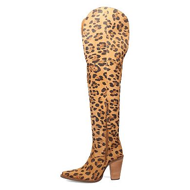 Dingo Diva Women's Suede Knee-High Heeled Boots