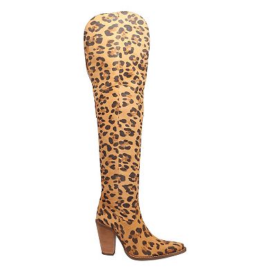 Dingo Diva Women's Suede Knee-High Heeled Boots