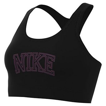 Women's Nike Text Medium Support Padded Sports Bra