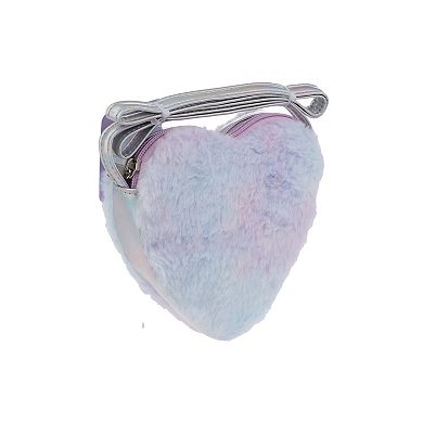 Elli by Capelli Heart Faux Fur Crossbody Bag