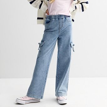 Girls 7-16 Vanilla Star Bow Cargo Pants