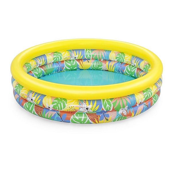 H2OGO! Floral Paradise Kids' Inflatable Play Pool 66 in. x 15 in. - Multi
