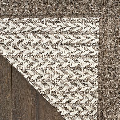 Nourison Tulum Chevron Indoor / Outdoor Area Rug