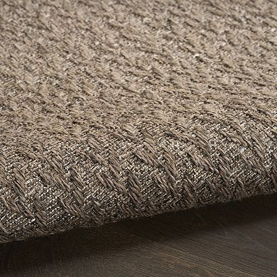 Nourison Tulum Chevron Indoor / Outdoor Area Rug