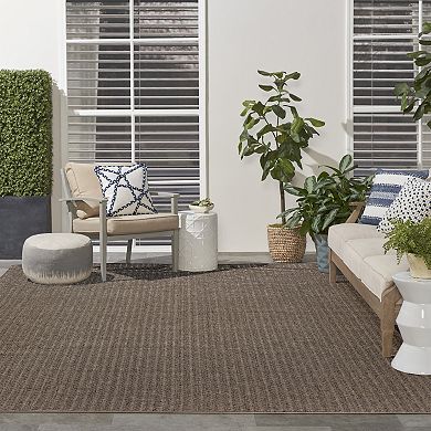 Nourison Tulum Chevron Indoor / Outdoor Area Rug