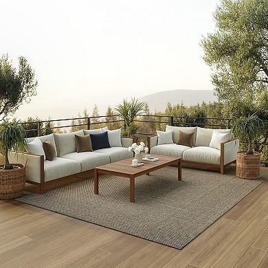 Nourison Tulum Basketweave Indoor / Outdoor Area Rug