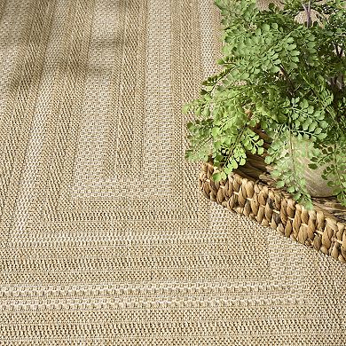 Nourison Tulum Multi Border Indoor / Outdoor Area Rug