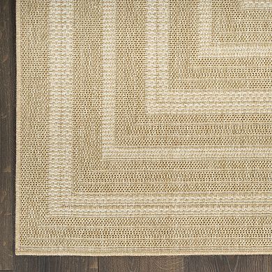 Nourison Tulum Multi Border Indoor / Outdoor Area Rug