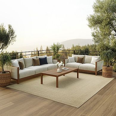 Nourison Tulum Multi Border Indoor / Outdoor Area Rug