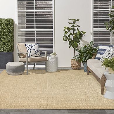 Nourison Tulum Multi Border Indoor / Outdoor Area Rug