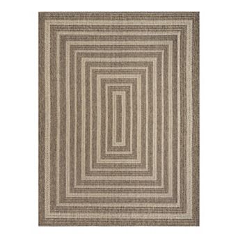 Nourison Tulum Multi Border Indoor / Outdoor Area Rug