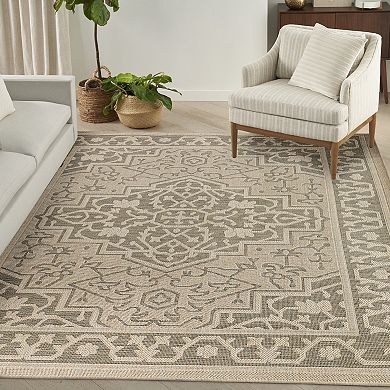 Nourison Tulum Medallion Indoor / Outdoor Area Rug