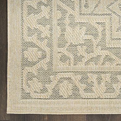 Nourison Tulum Medallion Indoor / Outdoor Area Rug