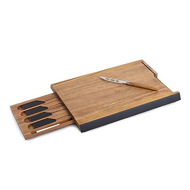 Toscana Formaggio 7-pc. Acacia Cheese Board & Tool Set