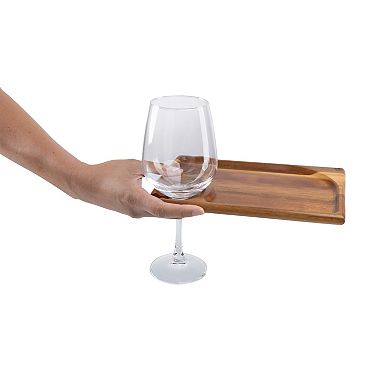 Toscana Rectangle Wine Appetizer Plate Set of 4