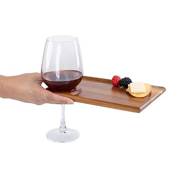 Toscana Rectangle Wine Appetizer Plate Set of 4