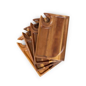 Toscana Rectangle Wine Appetizer Plate Set of 4