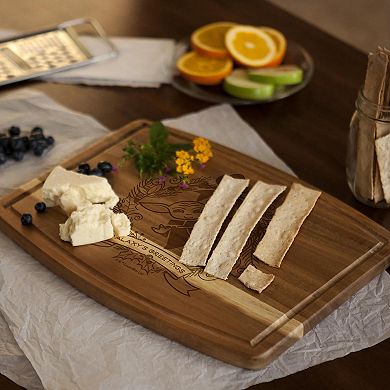 Toscana Star Wars Mandalorian Grogu Galaxy Greetings Acacia Cutting Board