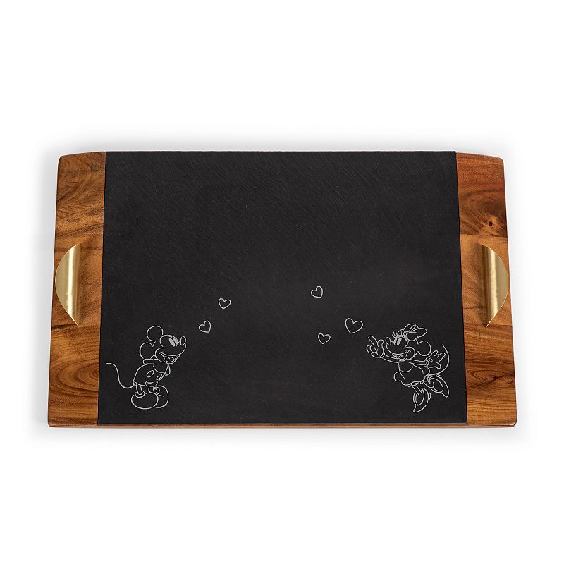 UPC 099967523615 product image for Disney's Mickey & Minnie Mouse Covina Acacia & Slate Serving Tray by Toscana, Bl | upcitemdb.com