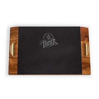 Toscana Star Wars Darth Vader Covina Acacia & Slate Serving Tray