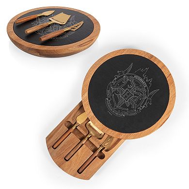 Toscana Harry Potter Hogwarts Insignia Acacia & Slate Serving Board with Cheese Tools