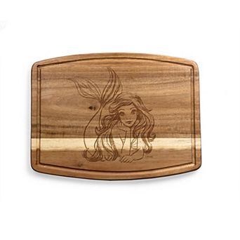 Disney's The Little Mermaid Ariel Ovale Acacia Cutting Board by Toscana