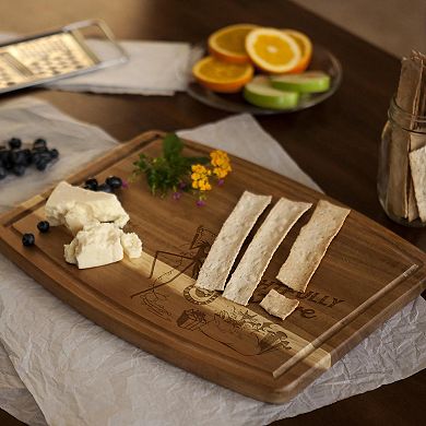 Disney's The Nightmare Before Christmas Jack Skellington Festive Ovale Acacia Cutting Board by Toscana