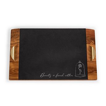 Disney's Beauty and the Beast Toscana Covina Acacia & Slate Serving Tray