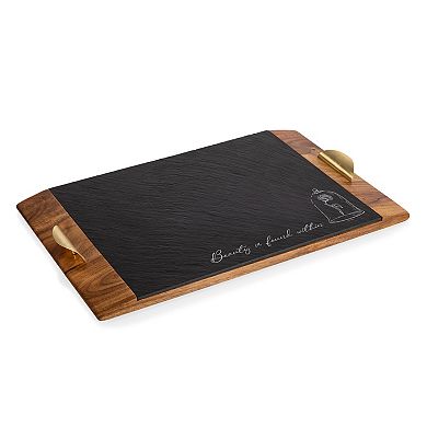 Disney's Beauty and the Beast Toscana Covina Acacia & Slate Serving Tray