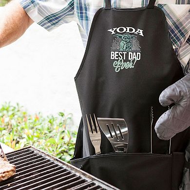 Star Wars Yoda BBQ Apron Tote Pro Grill Set by Oniva
