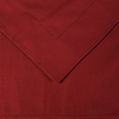 SUPERIOR Percale 300 Thread Count Solid Cotton Duvet Cover Set