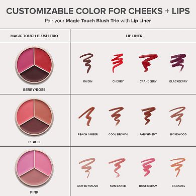 Magic Touch Cream Blush & Lip Trio