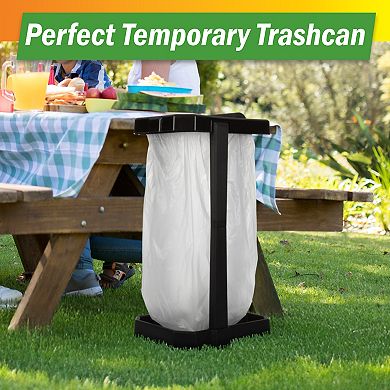 Wakeman Portable Trash Bag Holder with Bags
