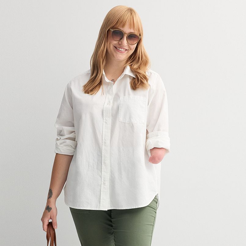 Women's Sonoma Goods For Life Adaptive Everyday Button-Up Shirt