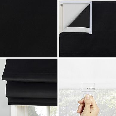 Sun Zero Morin Velvet Blackout Roman Shade