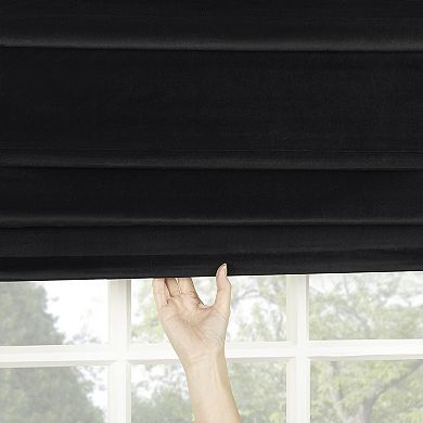Sun Zero Morin Velvet Blackout Roman Shade