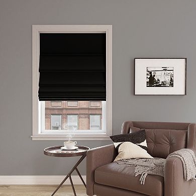 Sun Zero Morin Velvet Blackout Roman Shade
