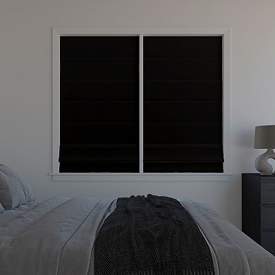Sun Zero Morin Velvet Blackout Roman Shade