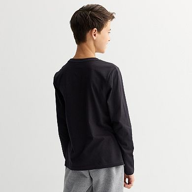 Boys 8-20 Tek Gear® Essential Graphic Long Sleeve in Regular & Husky
