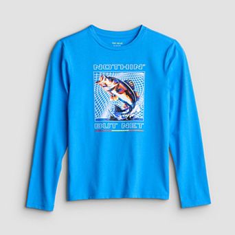 Boys 8-20 Tek Gear® Essential Graphic Long Sleeve in Regular & Husky